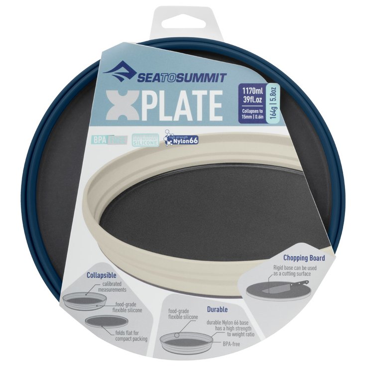 Sea To Summit Teller X Assiette Pliante / Xl Plate Navy Präsentation