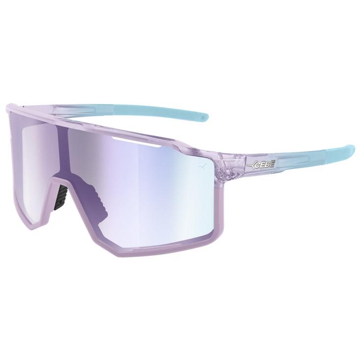 Cebe Zonnebrillen Outflow 2 S Crystal Trans Lilac Vario Grey Cherry Pink Revo Voorstelling