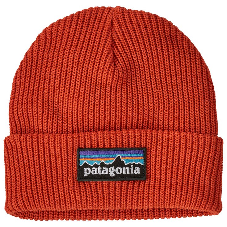 Patagonia Mutsen Kids Logo Beanie P-6 Logo Metric Orange Voorstelling
