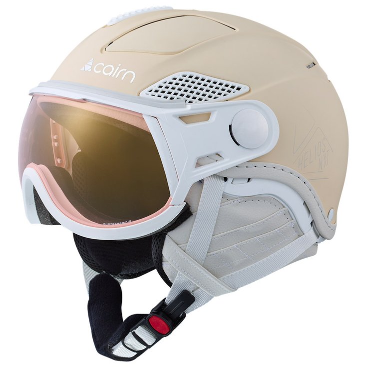 Cairn Visor helmet Helios Leather Evolight Nxt Mat Cream Overview