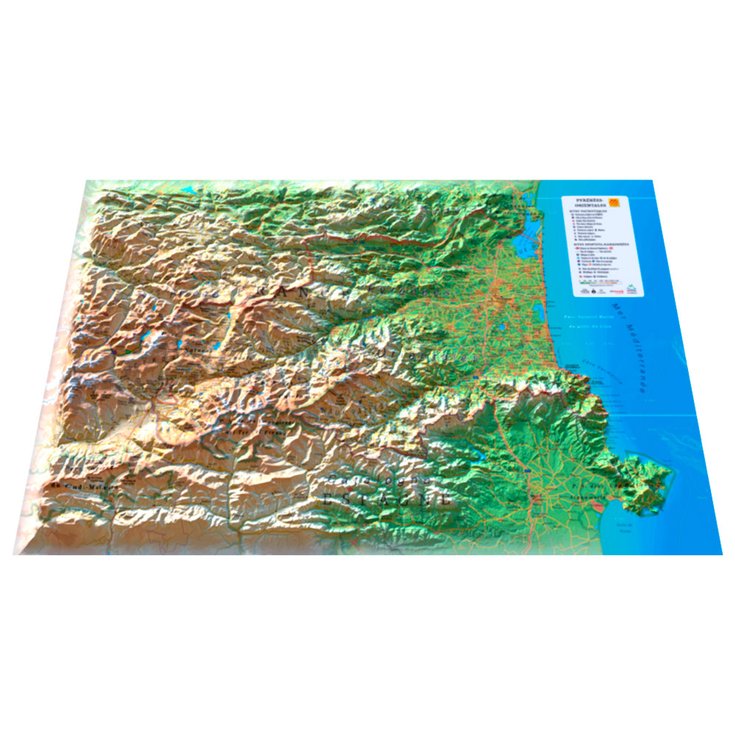 3DMAP Carte 3D Les Pyrénées-Orientales Voorstelling