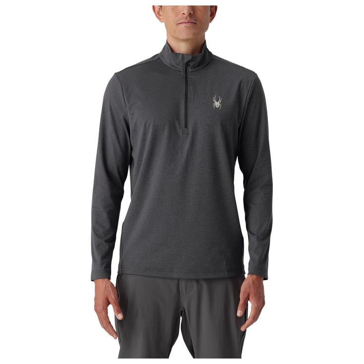 Spyder Polaire Prospect 1/2 Zip Black Melange Présentation