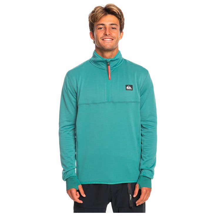 Quiksilver Fleece Steep Point Half Zip Brittany Blue Overview