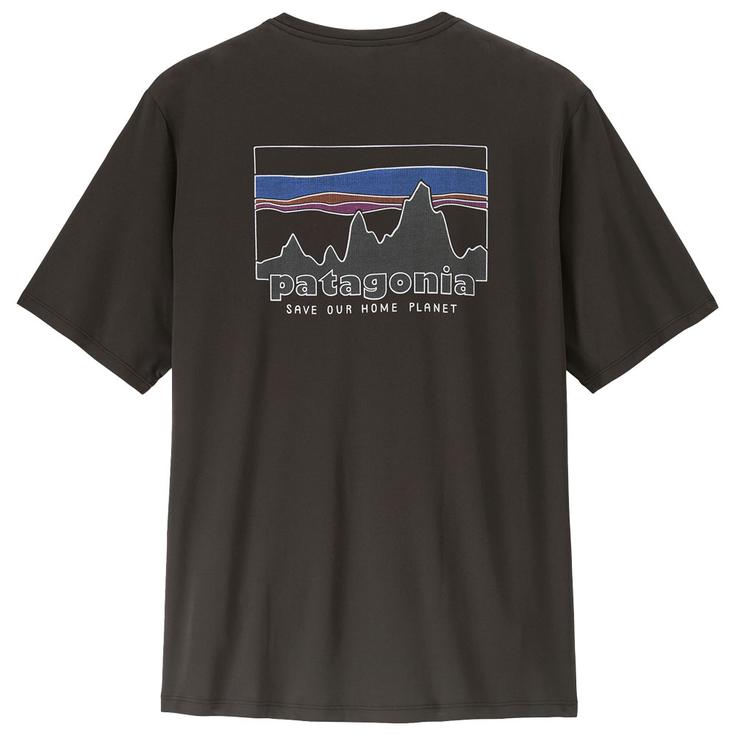 Patagonia Trail T-Shirt Cap Cool Daily '73 Skyline Black Präsentation