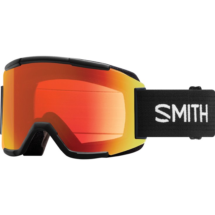 Smith Skibrille Squad Black ChromaPop Everyday Red Mirror + Yellow Präsentation