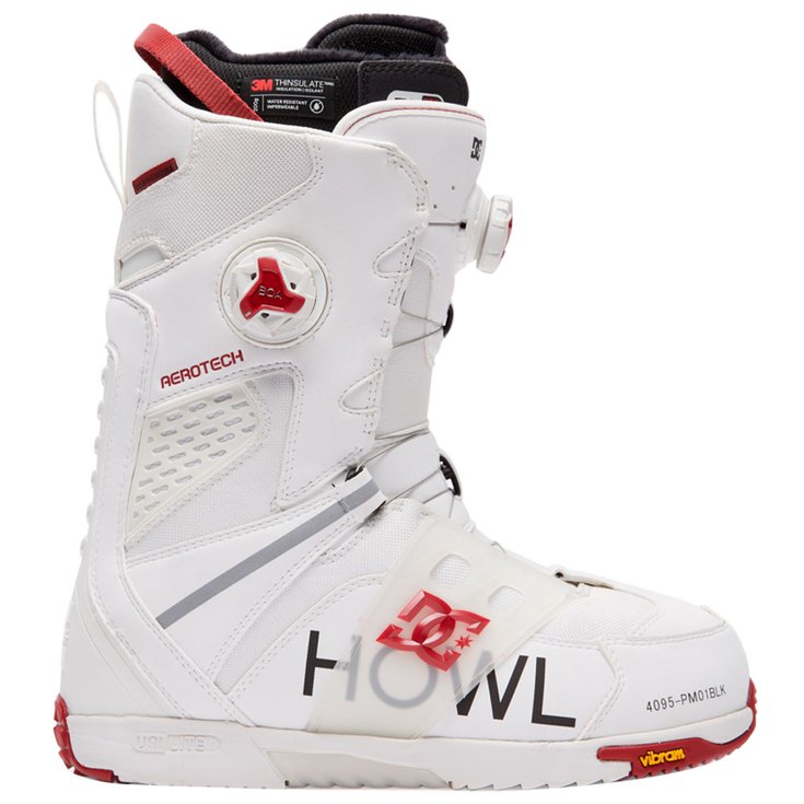 DC Boots Phantom Howl White Red Overview