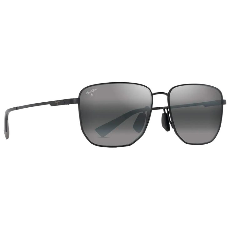 Sunglasses Maui Jim Lamalama Asian Fit Noir Mat Gris Neutral Grey MauiPure