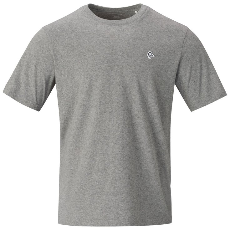 Norrona Tee-shirt 29 Cotton Viking Patch T Shirt Grey Melange Présentation