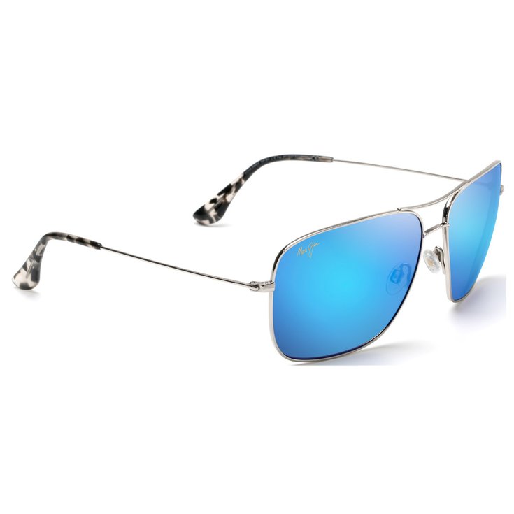 Maui Jim Sunglasses Cook Pines Silver Blue Hawaii Overview