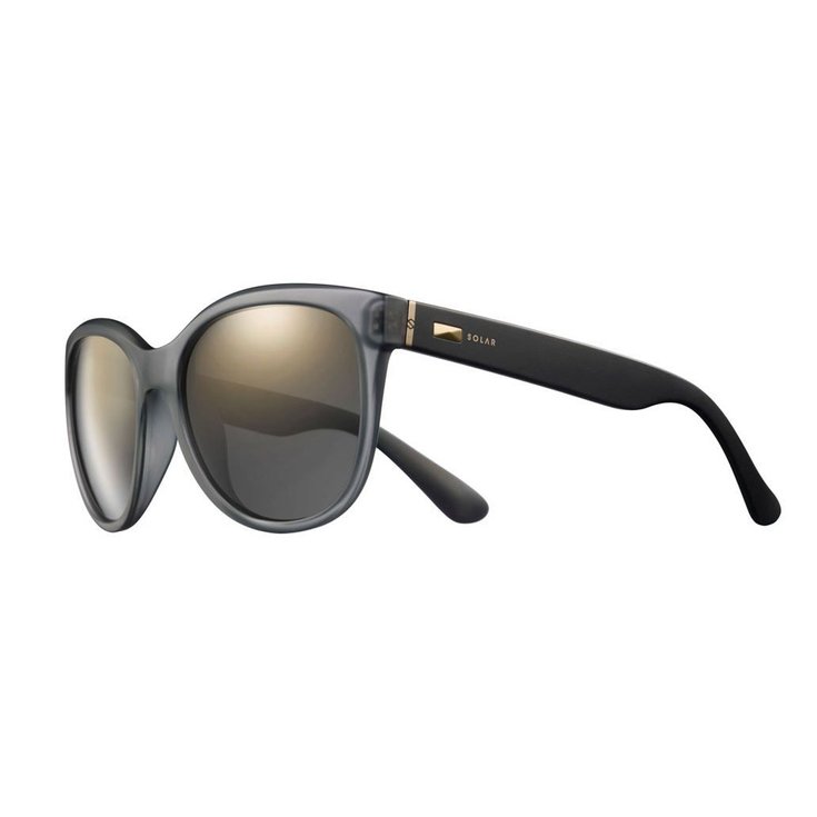 Solar Sunglasses Ziggy Gris Translucide Polarized Flash Gold Overview