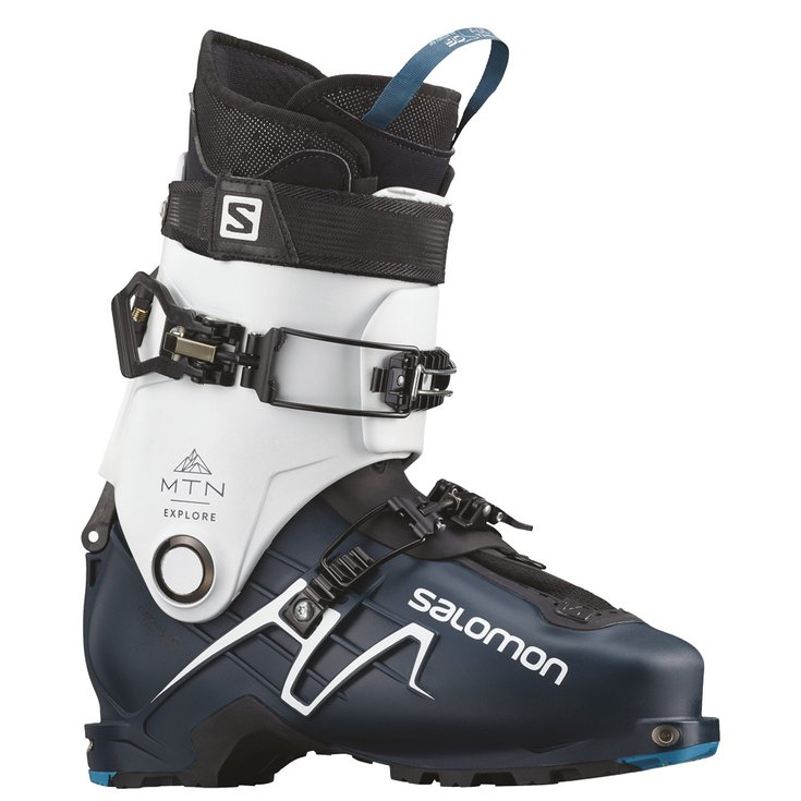 Salomon Touren-Skischuhe Mtn Explore Petrol Blue White Black Präsentation