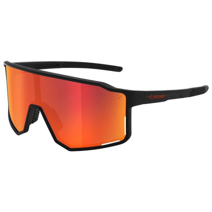 Cebe Sunglasses Outflow Matt Black Orange Mirror Overview
