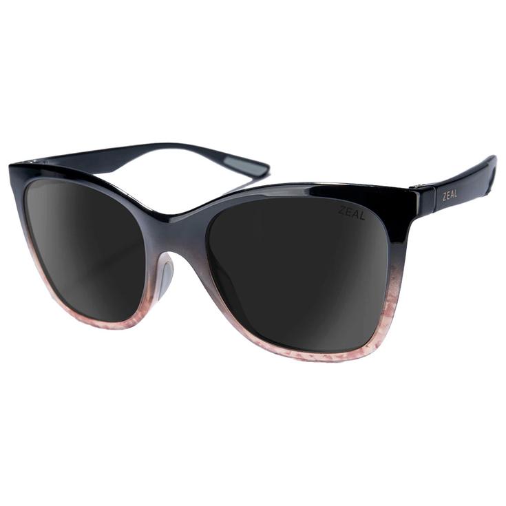 Zeal Sonnenbrille Willow Red Tortoise Marble Fade Dark Grey Präsentation