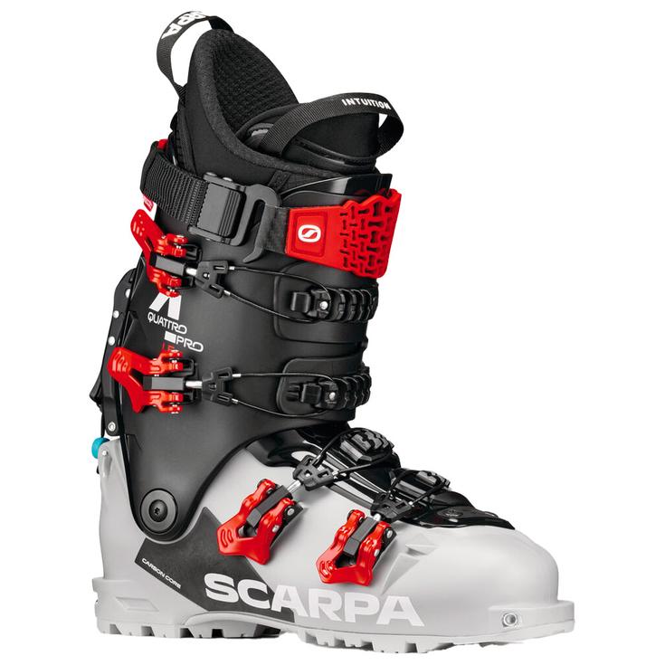 Scarpa Touring ski boot 4-Quattro Pro LE Silver Gray Rosso Corsa Overview