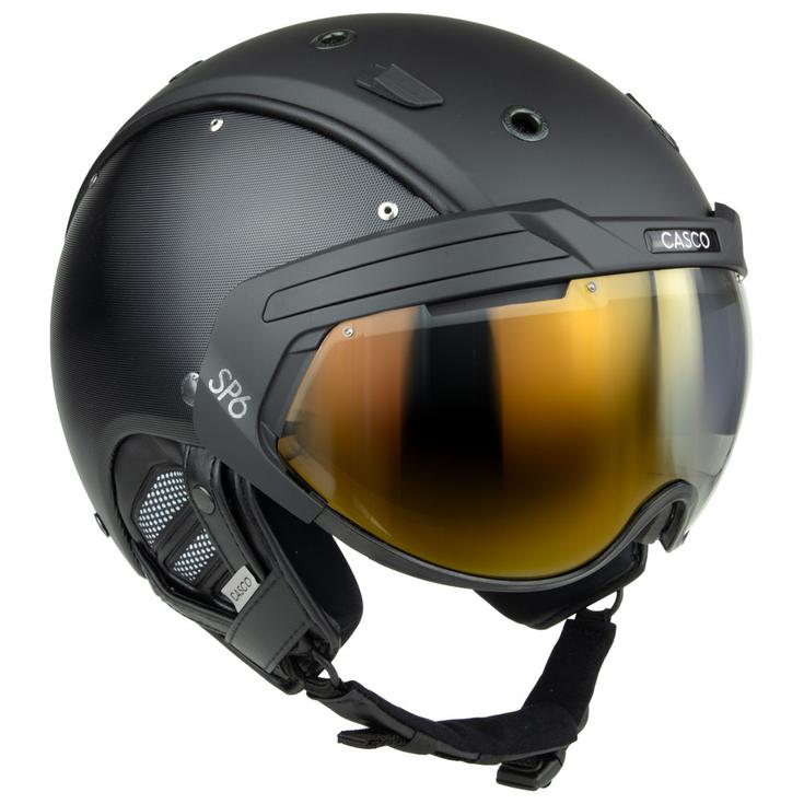 Casco Skihelm mit Visier Sp-6 Prime Structured Black Präsentation