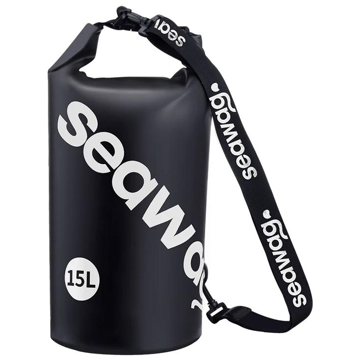 Seawag Sac étanche Waterproof 15L Drybag Black White Présentation
