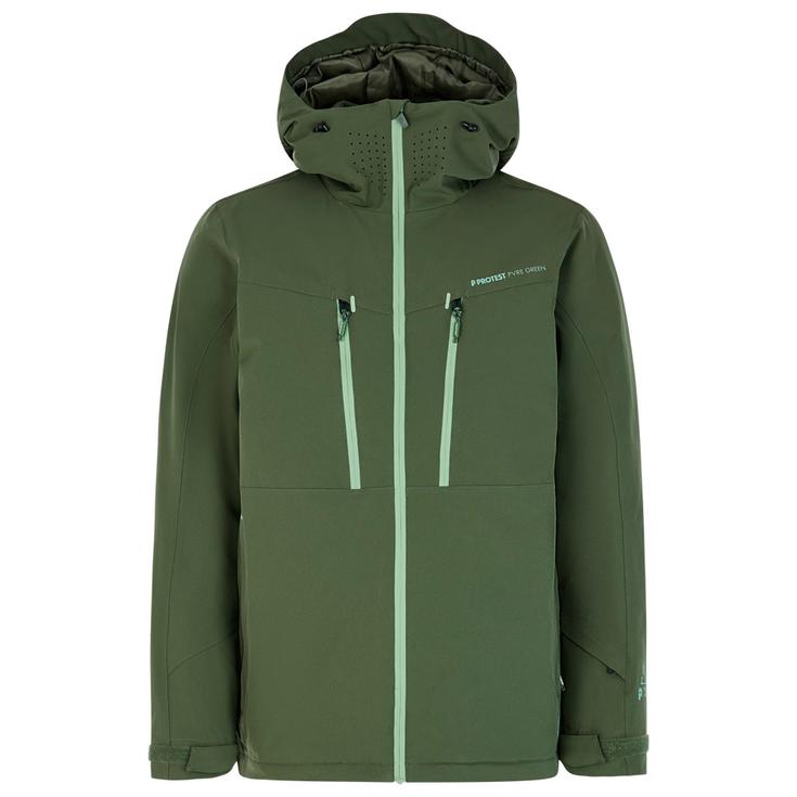 Protest Skijacke Prttimothy Snowjacket Thyme Green Präsentation
