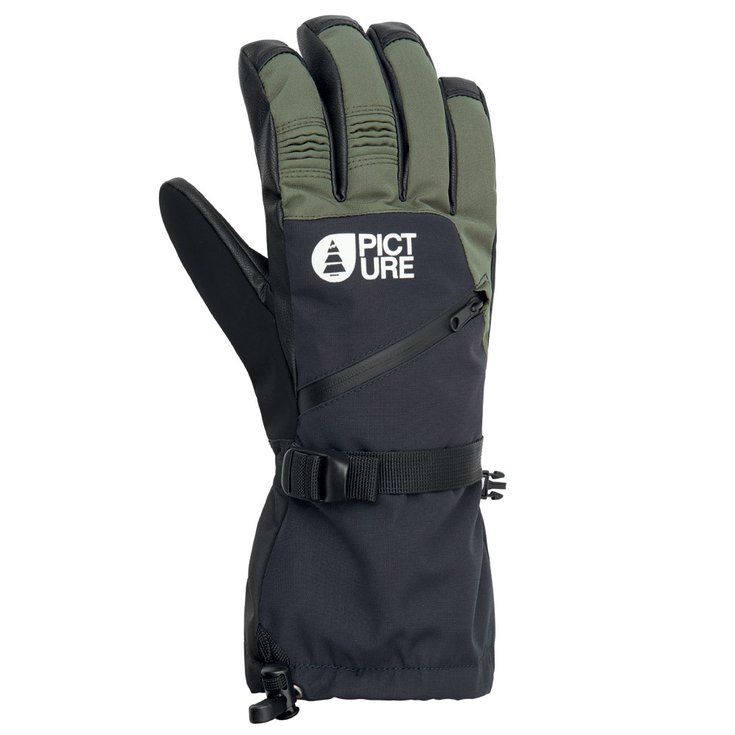 Picture Gloves Kincaid Gloves Lychen Green Dark Blue Overview