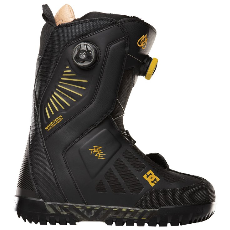 DC Boots Travis Rice Black Yellow Voorstelling