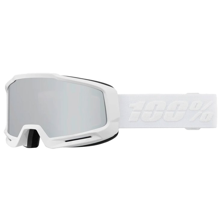 100% Máscaras Okan Essential White Hiper Grey Blue Silver Ml Mirror Presentación