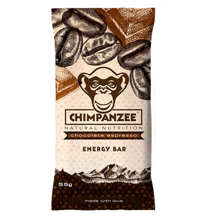 Chimpanzee Barre Energétique Energy Bars Chocolate Espresso (Vegan) Présentation