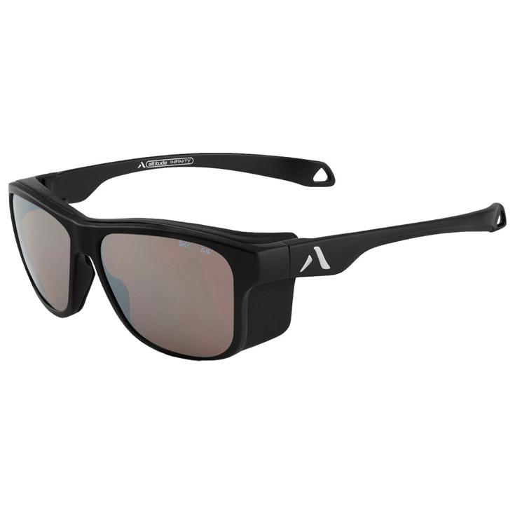 Altitude Eyewear Sunglasses Infinity Matte Black Brown Silver Flash Overview