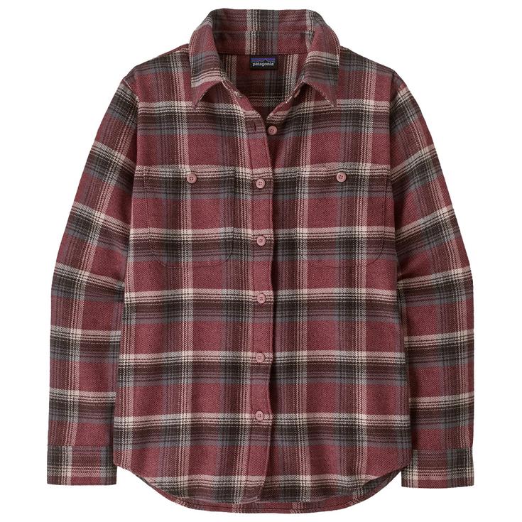 Patagonia Hemd Fjord Flannel W Cozy Cabin Berry Fig Präsentation