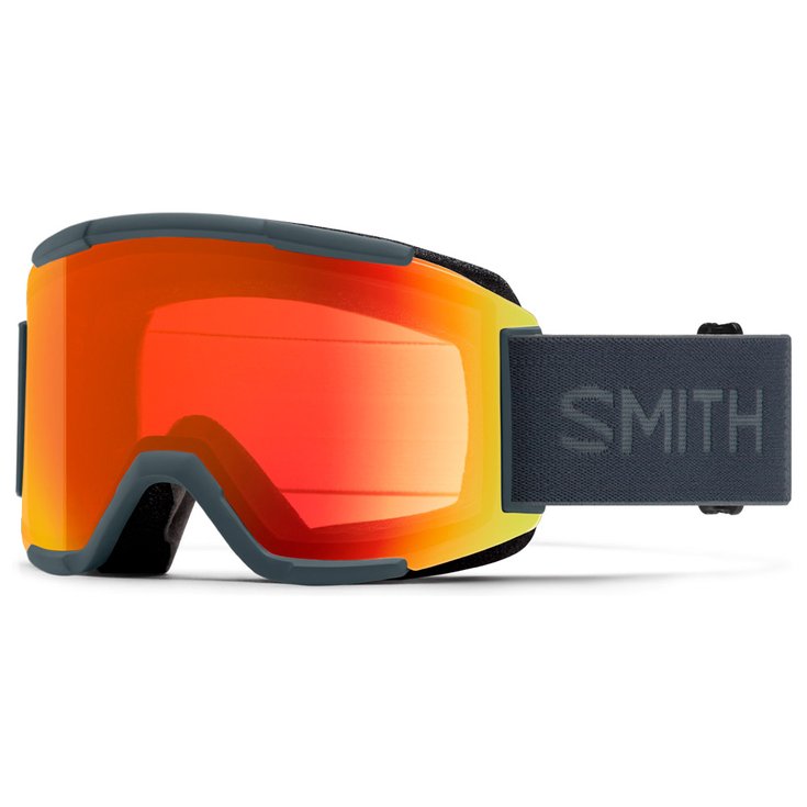 Smith Masque de Ski Squad Slate Chromapop Everyday Red Mirror + Clear Présentation
