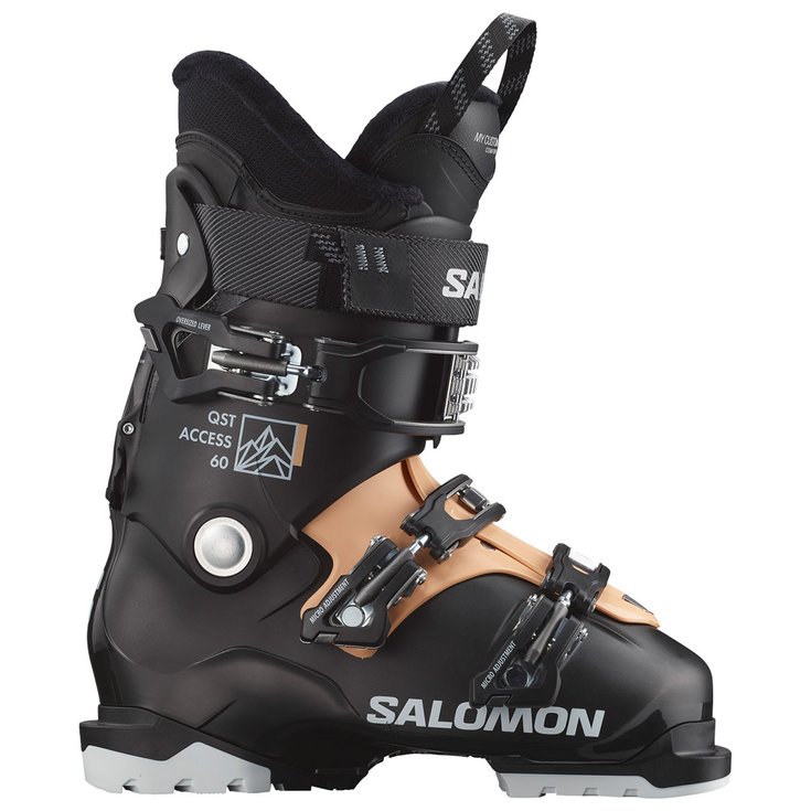 Salomon Chaussures de Ski Qst Access 60 W Black Beach Sand White Dos