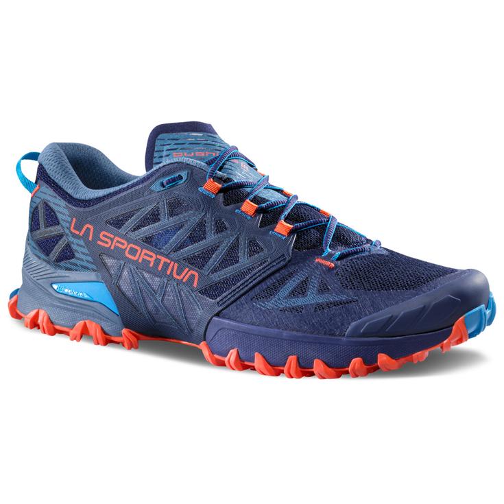 La Sportiva Trail shoes Bushido III Deep Sea Cherry Tomato Overview