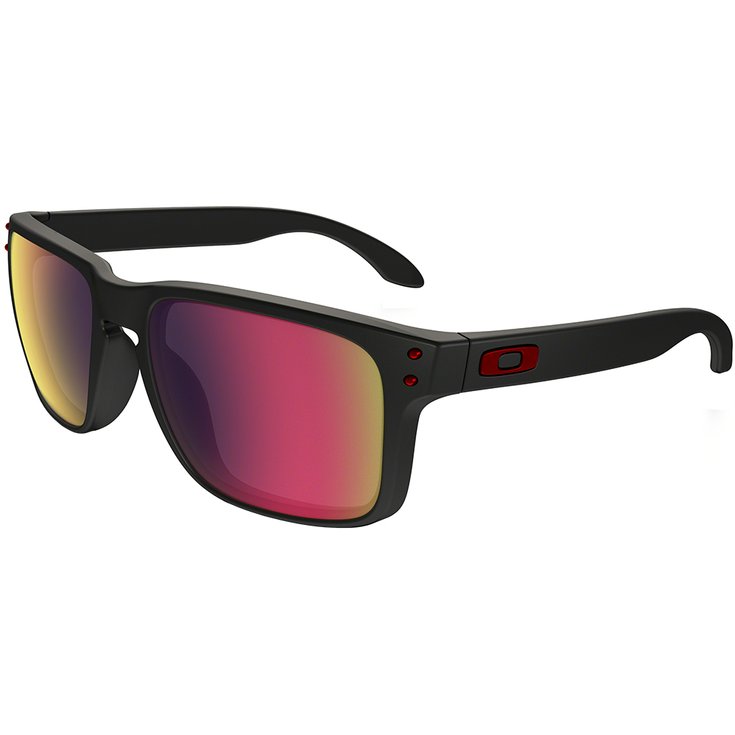 Oakley Sunglasses Holbrook Matte Black Positive Red Iridium Overview