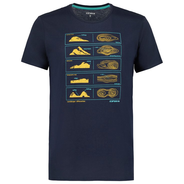 Icepeak Hiking tee-shirt Beeville Bleu Overview
