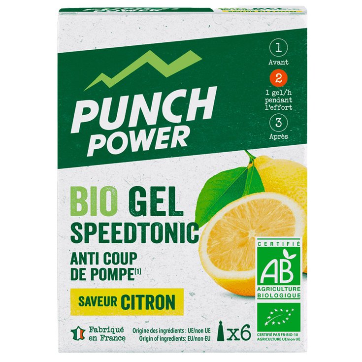 Punch Power Gel energético Bio Gel SpeedTonic Citron Presentación