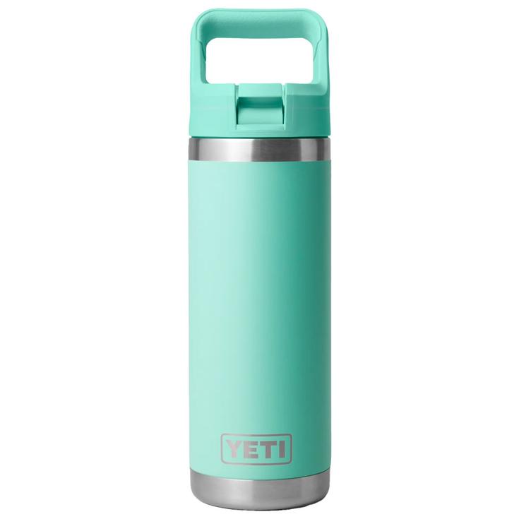 Yeti Trinkflasche Rambler 18 Oz (532 ml) Straw Bottle Seafom Präsentation