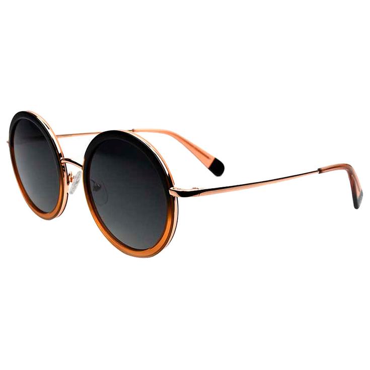 Binocle Eyewear Zonnebrillen Monica Gold Pink Grey Polarized Voorstelling