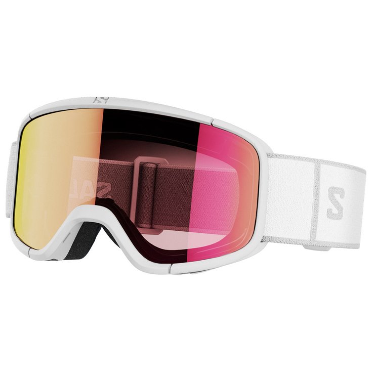Salomon Masque de Ski Aksium 2.0 S White Multilayer Ruby Présentation