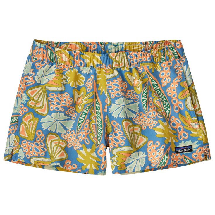 Patagonia Short de rando W's Barely Baggies Short Flourish Abundant Blue Présentation