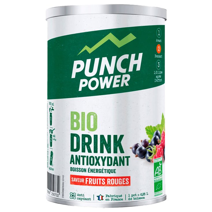 Punch Power Boisson Biodrink Antioxydant 500 g Fruits Rouges Présentation