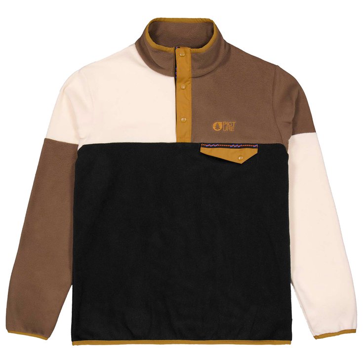 Picture Fleece Arcca 1/4 Fleece Black Vanilla Cocoa Präsentation