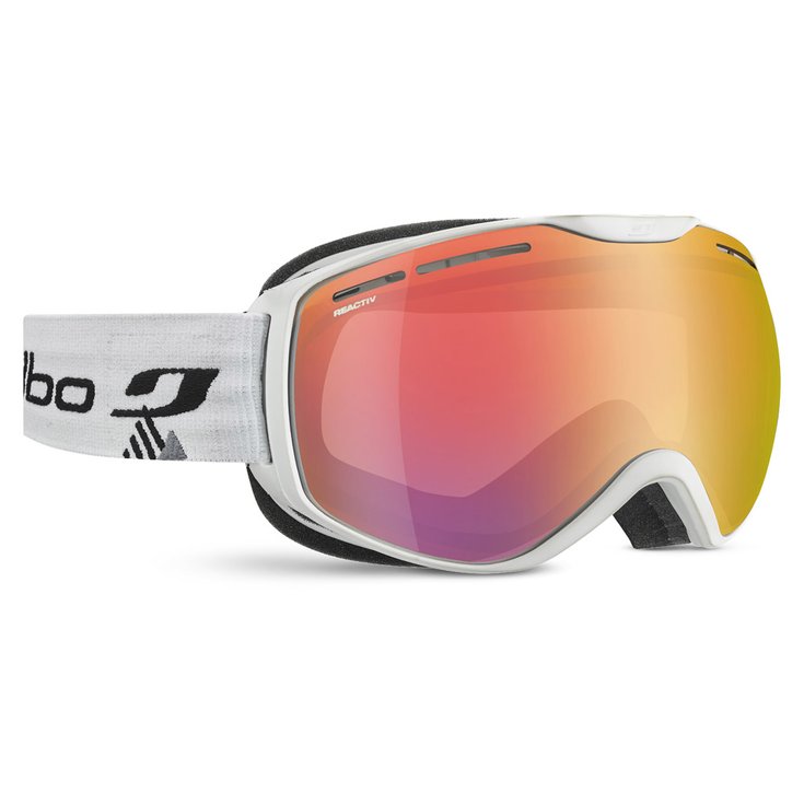 Julbo Goggles Fusion Blanc Reactiv Performance 1-3 Flash Rouge Overview