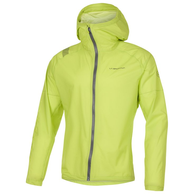 La Sportiva Trail jacket Pocketshell Jkt Lime Punch Carbon Overview