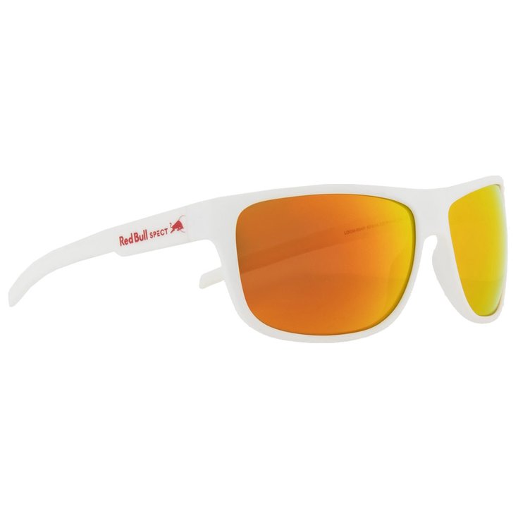 Red Bull Spect Lunettes de soleil Loom White Brown With Red Mirror Présentation