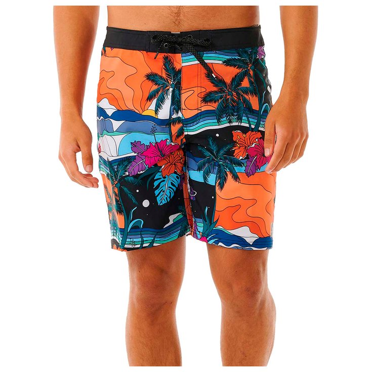 Rip Curl Boardshorts Mirage Postcards Black Overview