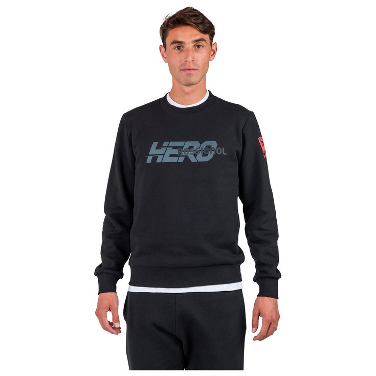 Rossignol Sweatshirt New Hero Crew Neck Black Präsentation