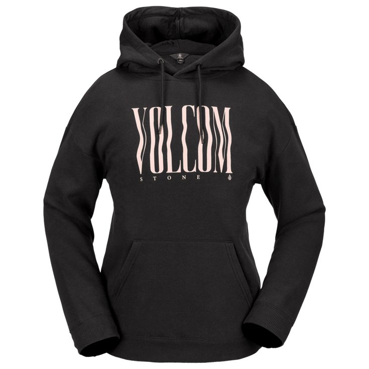 Volcom Felpa Essential Hoodie Women Black Presentazione