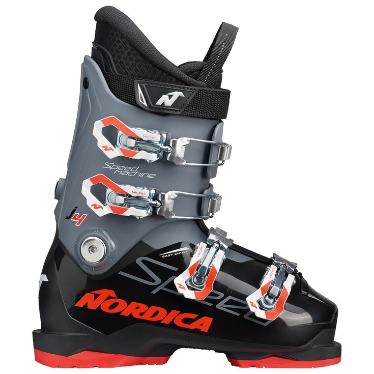 Nordica Chaussures de Ski Speedmachine J 4 Black Anthracite Red Presentazione