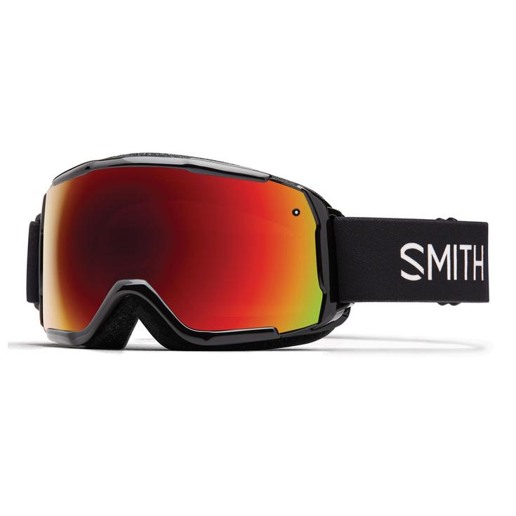 Smith Masque de Ski Grom Black Red Sol-X Mirror Présentation