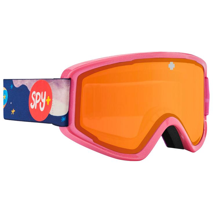 Spy Skibrille Crusher Elite Jr Slime Bronze Silver Mirror Präsentation