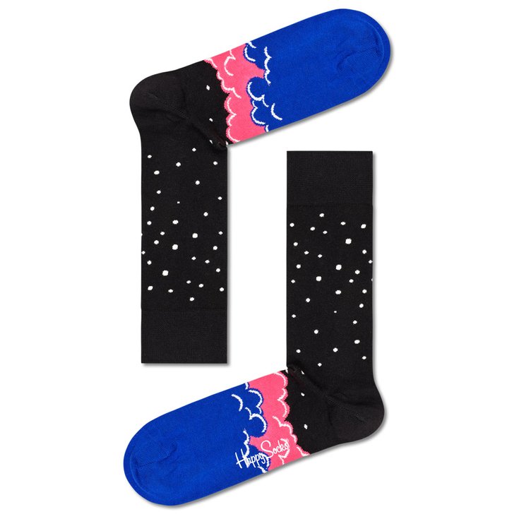 Happy Socks Socken Over The Cloud Noir Präsentation