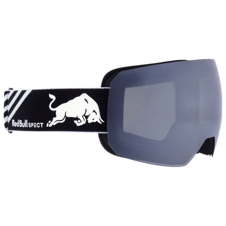 Red Bull Spect Masque de Ski Chute Matt Black White Smoke Silver Mirror + Cloudy Snow Présentation